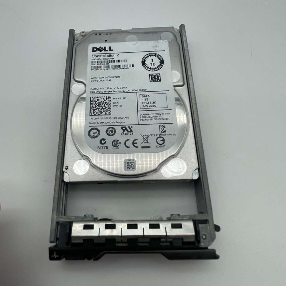 Dell Constellation.2 1TB 7.2K SATA 2.5" Internal HDD with Caddy WF12F ST91000640